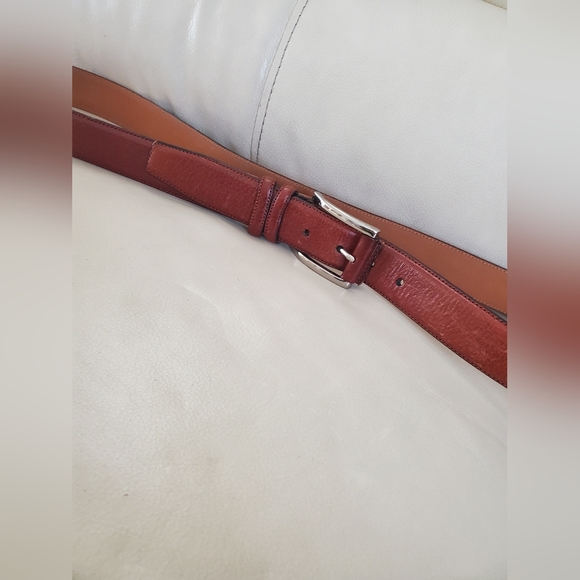 Brown Genuine Leather Men's Belt 46" - Picture 8 of 8